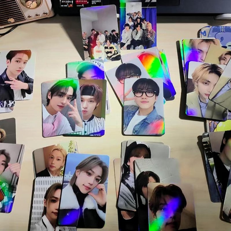 PYAJUU Stray Kids Laser Photocard 50pcs Stray Kids Laser Card Kpop Stray Kids LOMO Cards Kpop Straykids 5-Strar Album Card Stray Kids Photo Cards 5-Star Postcard Gift for Fans Daugher - Image 3